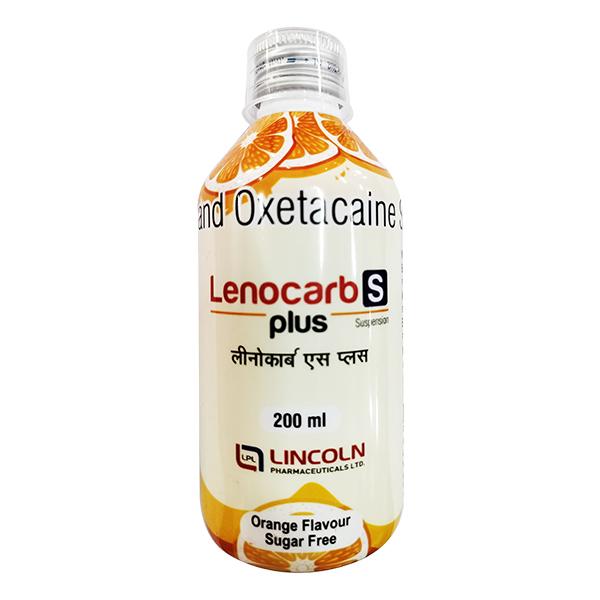 LENOCARB S PLUS SUGAR FREE ORANGE FLAVOUR Suspension 200ml