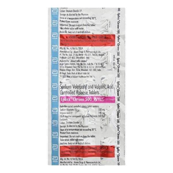 Epilex Chrono 500Mg Tablet 15's