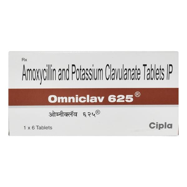 Omniclav 625mg Tablet 6'S