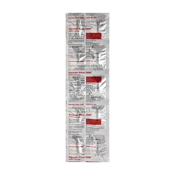 Formin Plus 500mg Tablet 10'S
