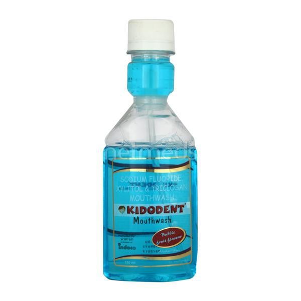 Kidodent Bubble Fruit Flavour Mouth Wash 150ml