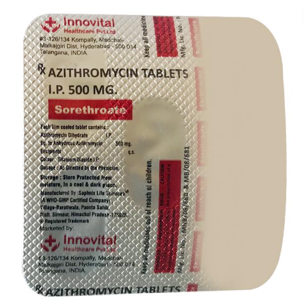 SORETHROATE 500mg Tablet 5's
