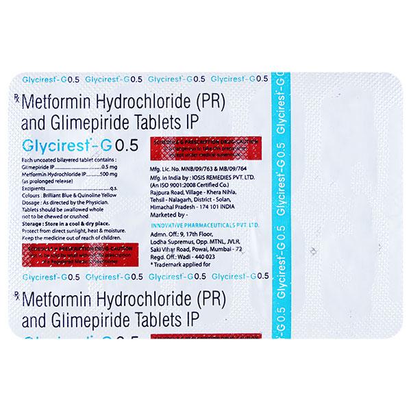 GLYCIREST G 0.5 Tablet 10's