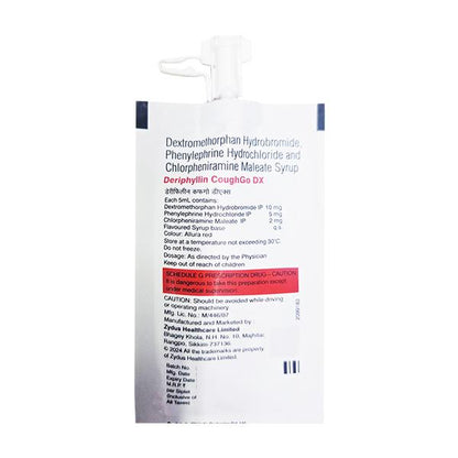 DERIPHYLLIN COUGHGO DX SUGAR FREE STRAWBERRY FLAVOUR Siplet 10ml
