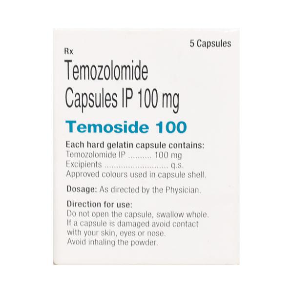 Temoside 100mg Capsule 5'S