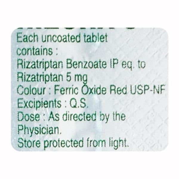 Rizora 5mg Tablet 4'S