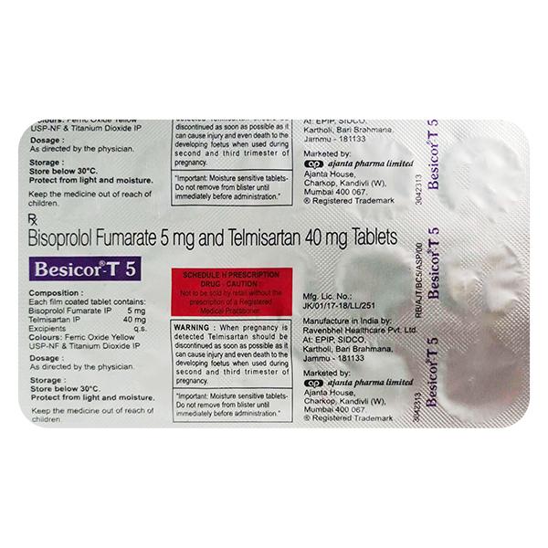 BESICOR T 5 Tablet 15's