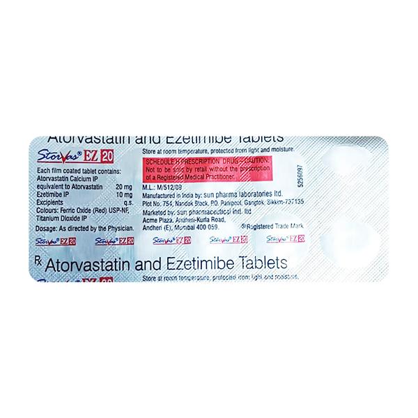 Storvas EZ 20mg Tablet 10'S