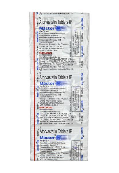 Mactor 40mg Tablet 10'S