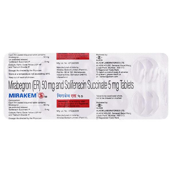 MIRAKEM S 50 Tablet 10's