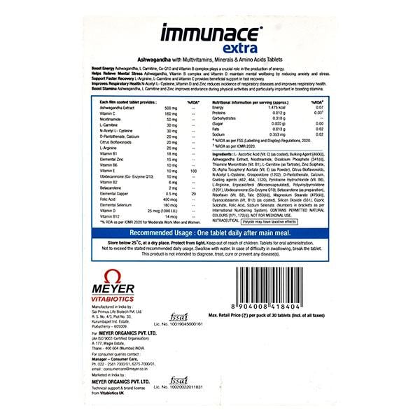 IMMUNACE EXTRA Tablet 30's