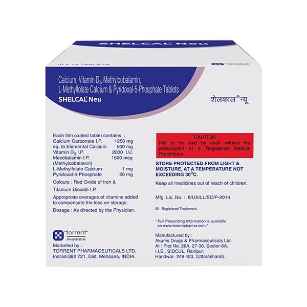 SHELCAL NEU Tablet 15's