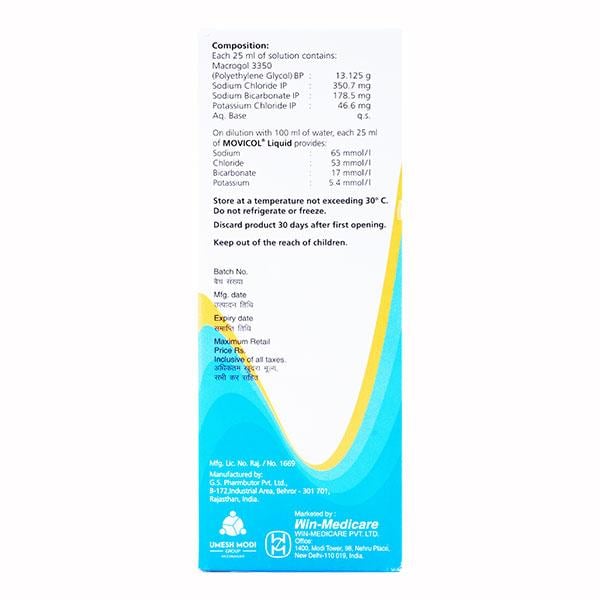 Movicol Orange Flavour Liquid 200ml