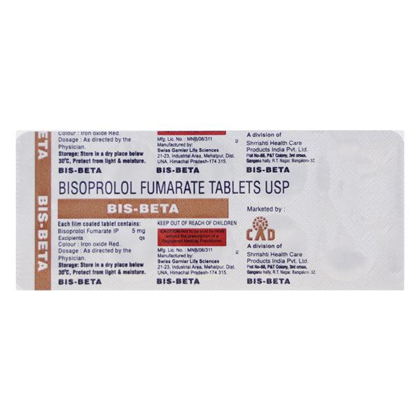 BIS Beta 5mg Tablet 10'S