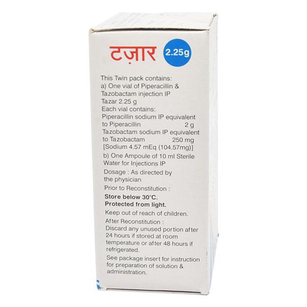 Tazar 2.25gm Injection 1's