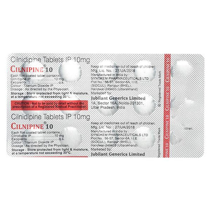 CILNIPINE 10 Tablet 15's