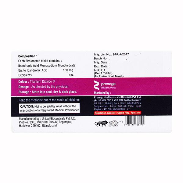 IBANDEOS 150 Tablet 1's