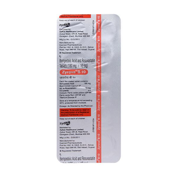 ZYROVA B 10 Tablet 10's