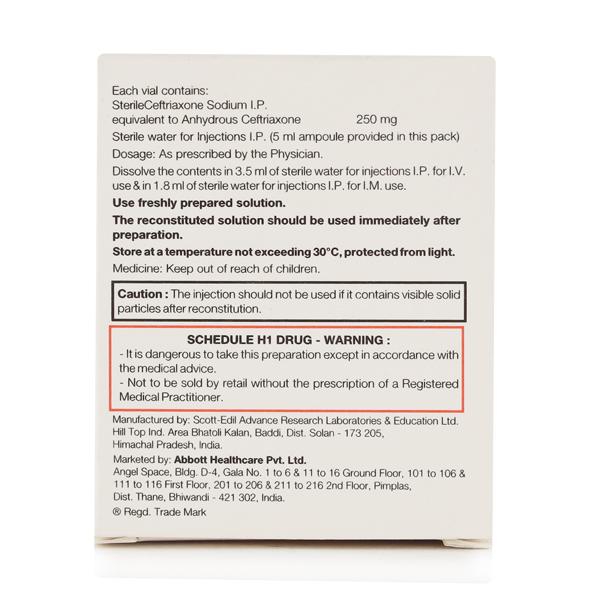 C One 250mg Injection 1'S