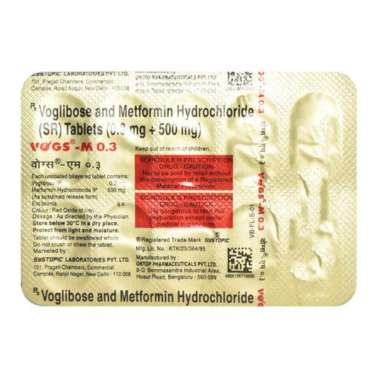 Vogs M 0.3mg Tablet 10'S