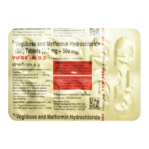 Vogs M 0.3mg Tablet 10'S