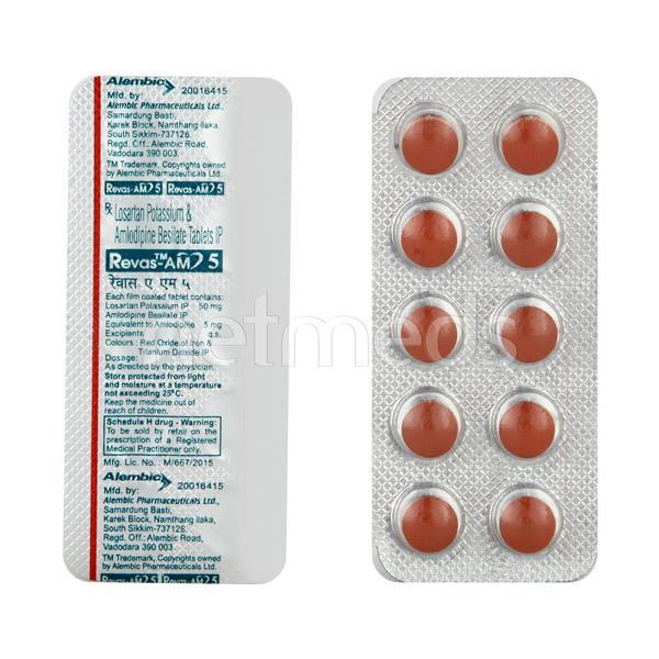 Revas AM 5mg Tablet 10'S