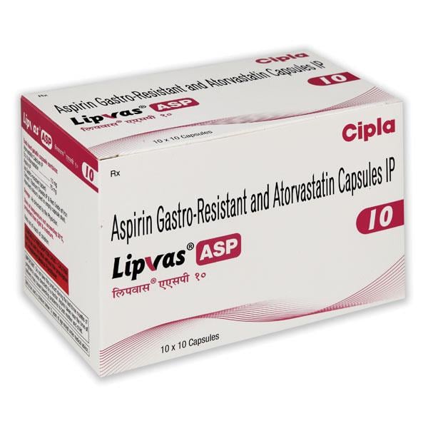 LIPVAS ASP 10 Capsule 10's