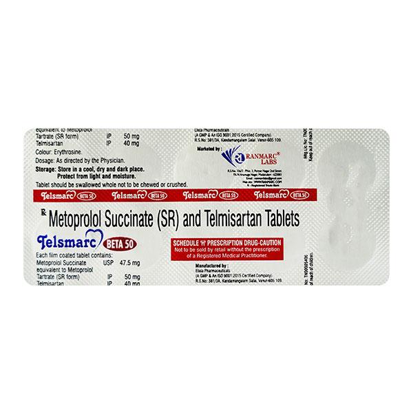 TELSMARC BETA 50mg Tablet 10's