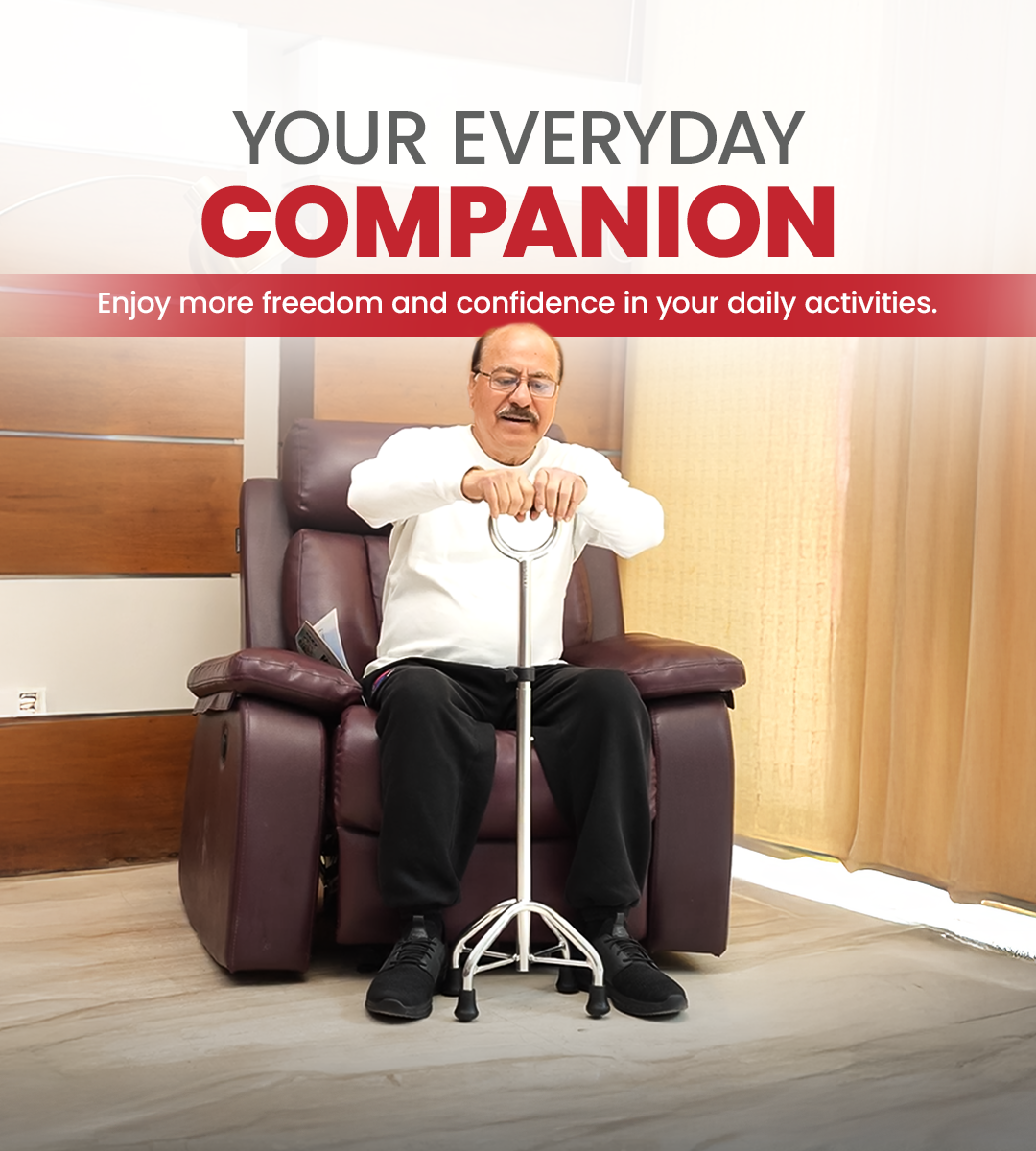 Quadbase Elite Walking Stick