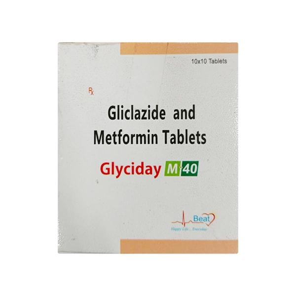 GLYCIDAY M 40mg Tablet 10's
