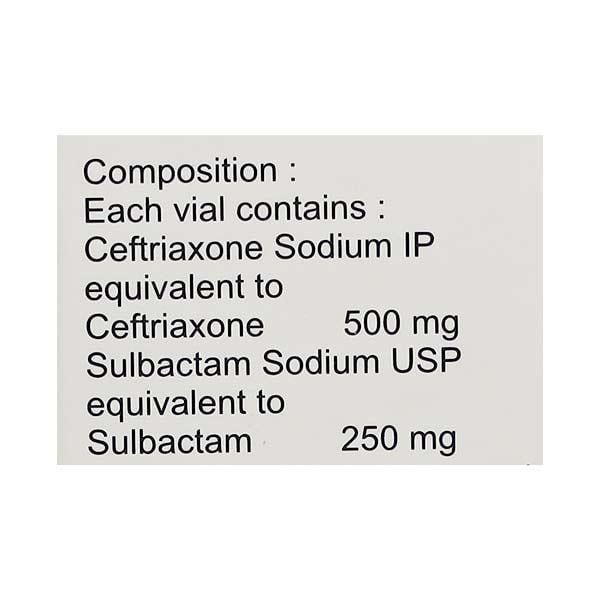Monocef SB 500/250mg Injection 1's