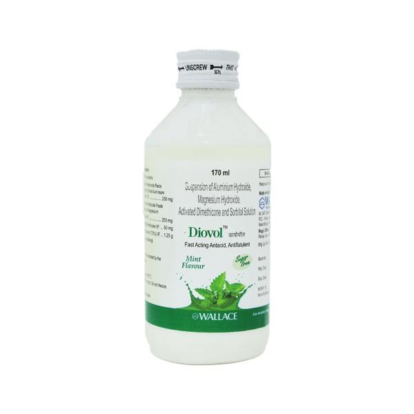 Diovol Sugar Free Mint Flavour Suspension 170ml