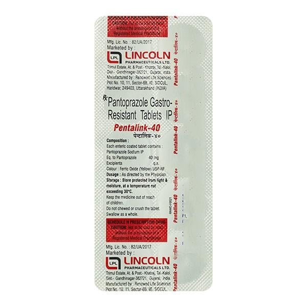 Pentalink 40mg Tablet 10'S