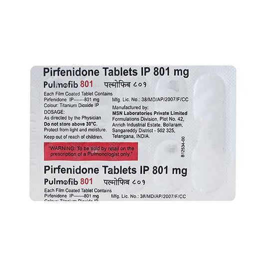 PULMOFIB 801mg Tablet 10's