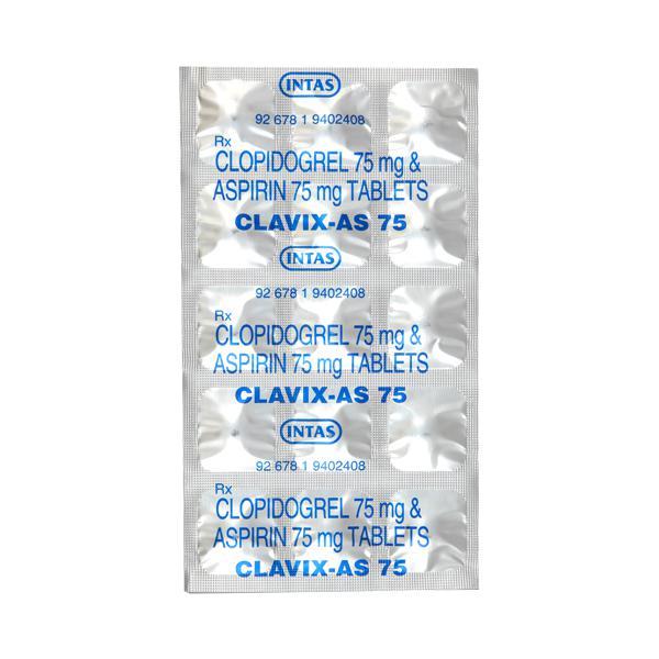 Clavix AS 75mg Tablet 15'S
