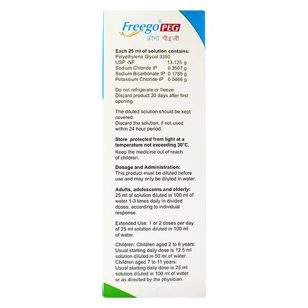 FREEGO PEG SUGAR FREE Oral Solution 200ml