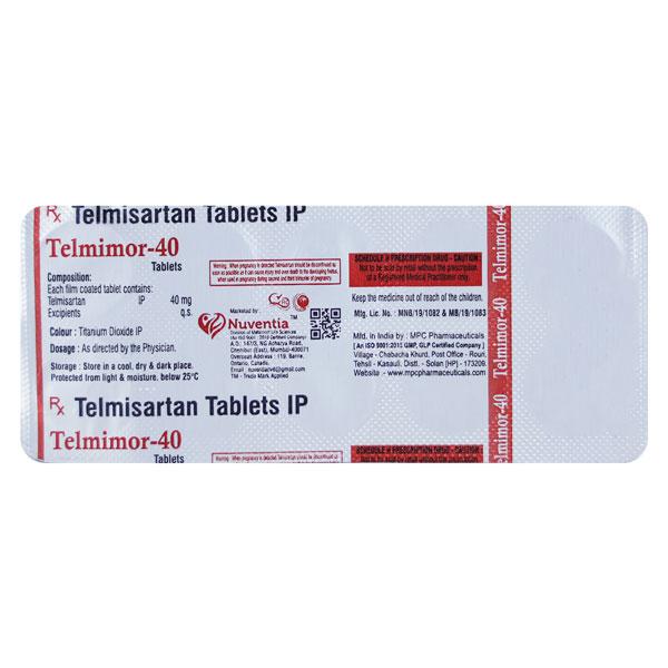 TELMIMOR 40 Tablet 10's