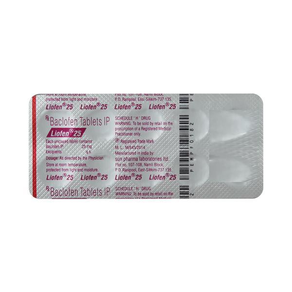 Liofen 25mg Tablet 10'S