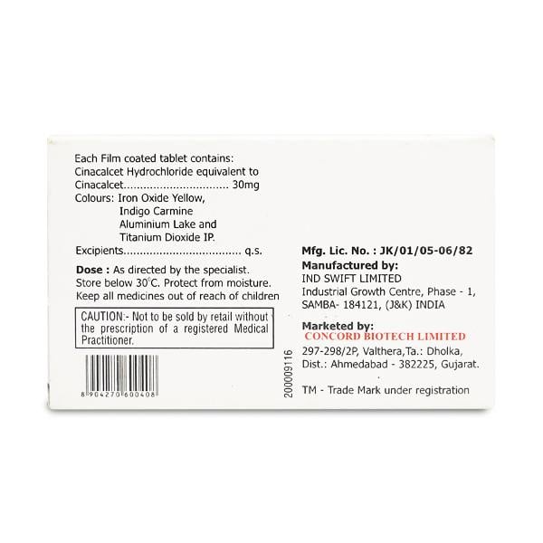 CINACET 30mg Tablet 10's