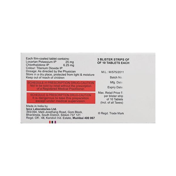Losanorm CH 25/6.25mg Tablet 10'S