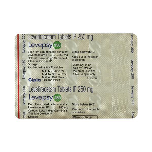 Levepsy 250mg Tablet 15'S