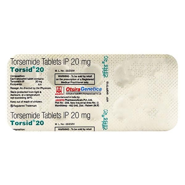 Torsid 20mg Tablet 10'S
