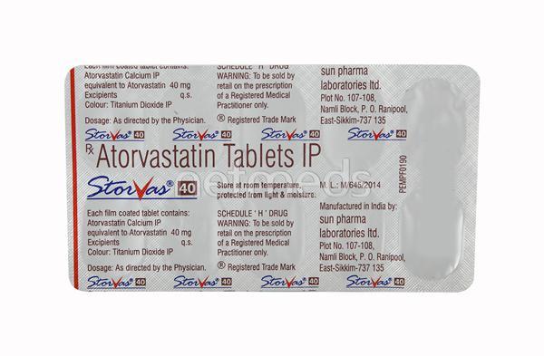 Storvas 40mg Tablet 10'S