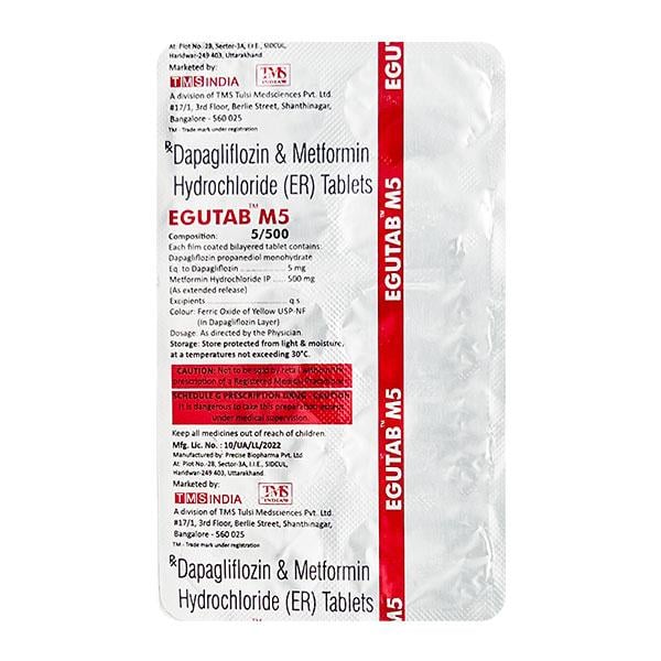 EGUTAB M 5 Tablet 10's