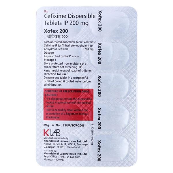 XOFEX 200 Tablet 10's