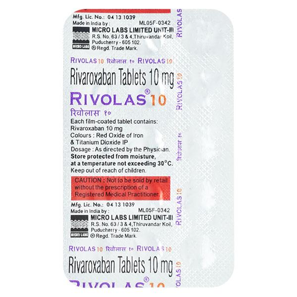 RIVOLAS 10 Tablet 15's