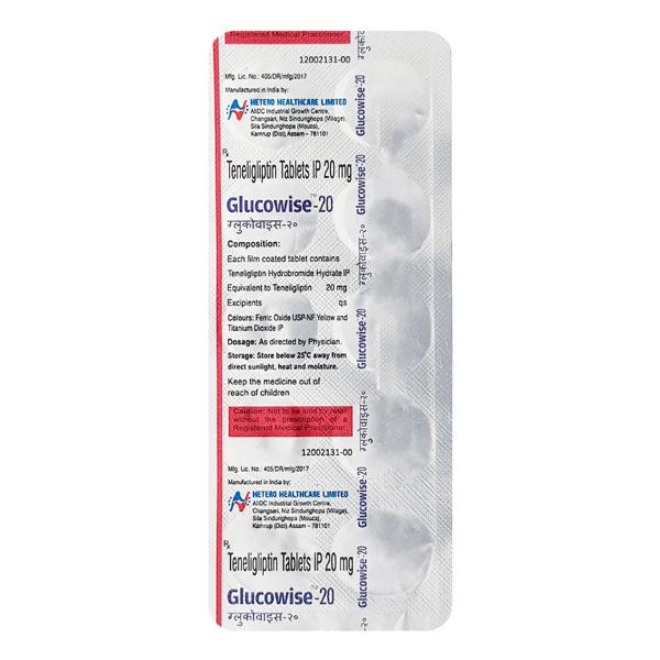 Glucowise 20mg Tablet 10'S