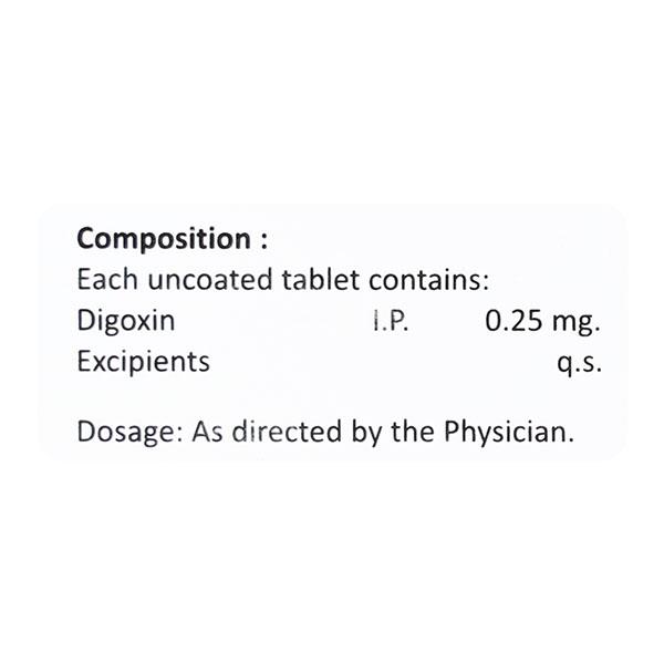 DIGON 0.25mg Tablet 10's