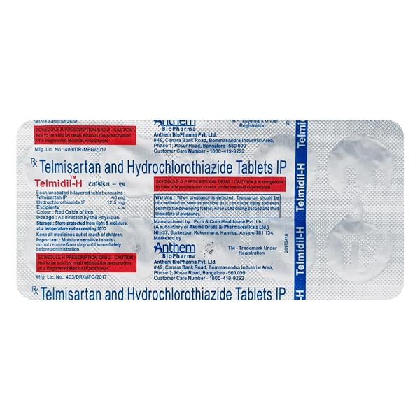 Telmidil H Tablet 10'S