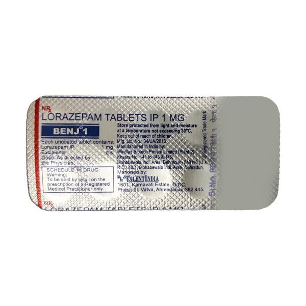 Benj 1mg Tablet 10'S